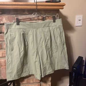 CALIA Women's High Rise Pleated Long Short